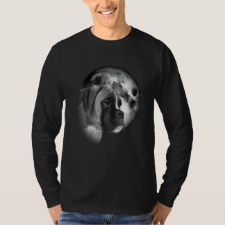 Camiseta cute Boxer Dog with Moon Boxer Dog