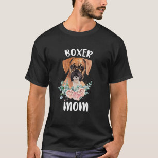 Camiseta Cute Boxer Regalos Boxer Mamá Perro Lover Watercol