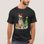 Camiseta Cute Boxer Santa Christmas Tree enciende Navidad P<br><div class="desc">Cute Boxer Santa Christmas Tree enciende Navidad Pajama Dogs</div>