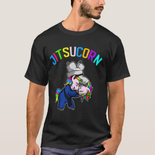 Camiseta Cute brasileño Jiu Jitsu Jitsucorn Unicorn