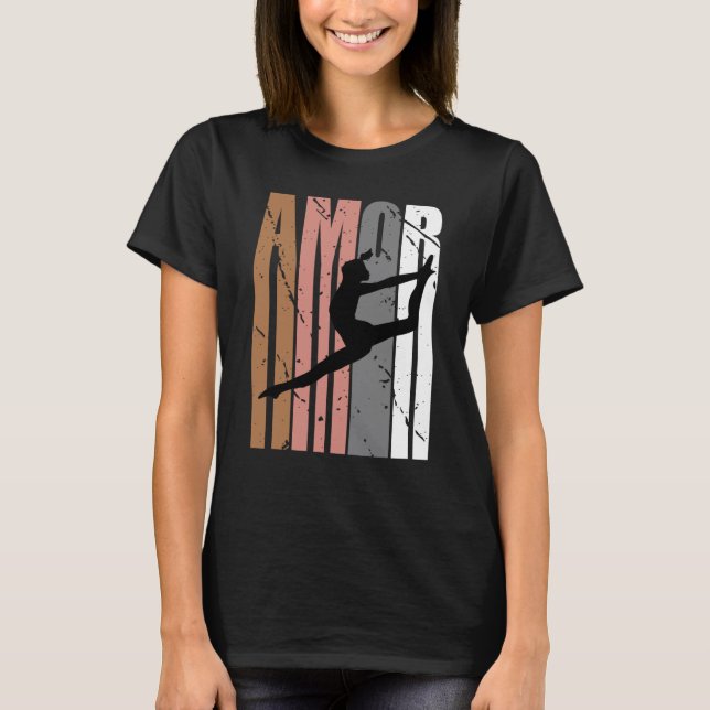 Camiseta Cute Brown Amor Dance Motivational Girls Teen Teen (Anverso)
