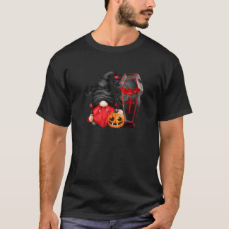 Camiseta Cute Brujas Boo Gnomies Con Murciélagos Calabaza H
