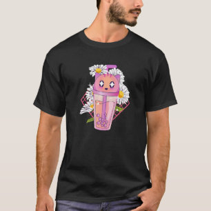 Camiseta Cute Bubble Tea Cat Pearl Milk Tea Boba Premium