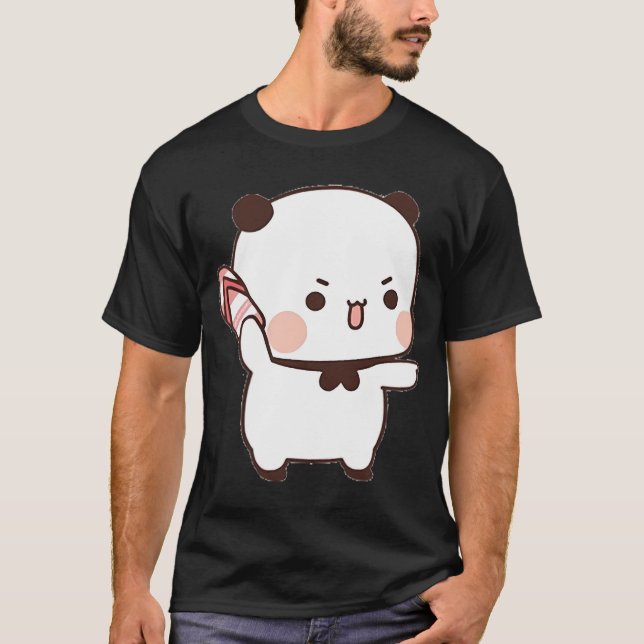 Camiseta Cute Bubu lanza sandalias en Dudu desde que él (Anverso)