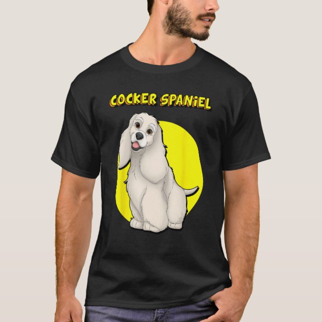 Camiseta Cute Buff Cocker Spaniel (Anverso)