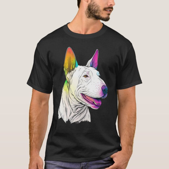 Camiseta Cute Bull Terrier Dog on Bull Terrier  4 (Anverso)