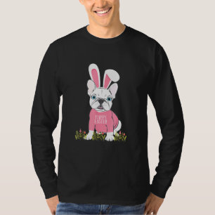 Camiseta Cute Bulldog francés Semana Santa Conejita Gráfica
