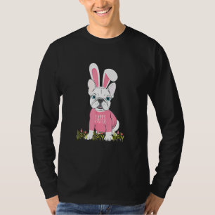 Camiseta Cute Bulldog francés Semana Santa Conejita Gráfica