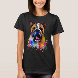 Camiseta Cute Bulldog Watercolour for bulldog lovers, Men W