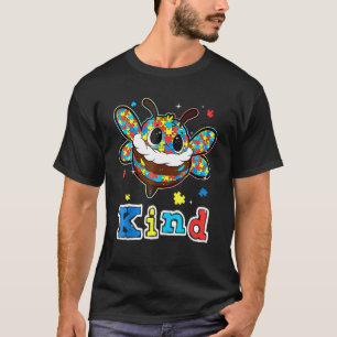 Camiseta Cute Bumble Bee Tipo Pieza de Rompecabezas Concien