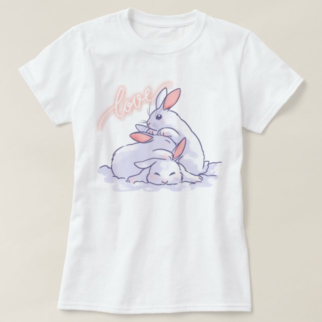 Camiseta Cute Bunnies (Diseño del anverso)