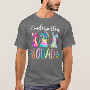 Camiseta Cute Bunnies Kindergarten Escuadrón de Maestros Dí