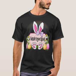 Camiseta Cute Bunnies Kindergarten Escuadrón de Maestros Fe