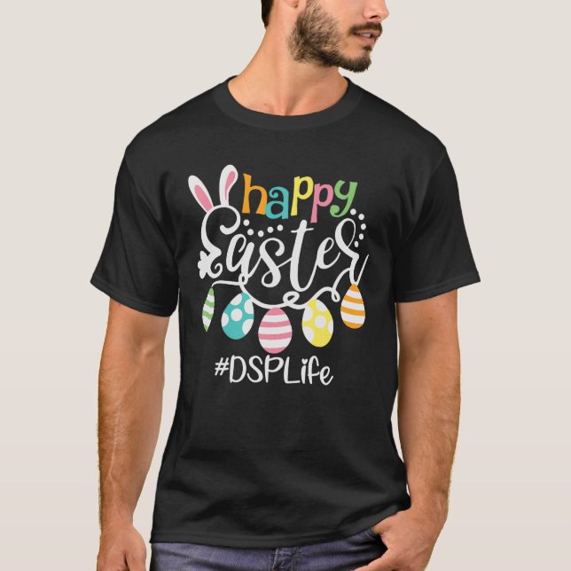 Camiseta Cute Bunny Eggs Feliz Pascua DSP (Anverso)