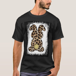 Camiseta Cute Bunny Face Leopard Print Glasses Bandana East