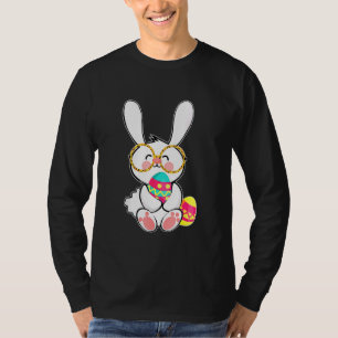 Camiseta Cute Bunny Glasses Leoparbit Rabbit Easter Day Kid