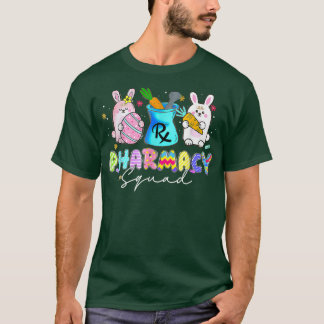 Camiseta Cute Bunny Pharmacist Squad Happy