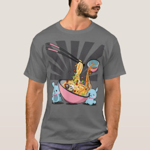 Camiseta Cute Bunny Rabbit Ramen Noodle Soup Anime Kawaii A