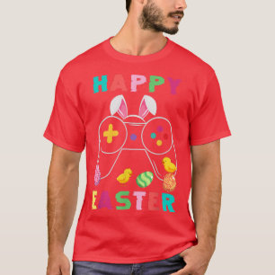 Camiseta Cute Bunny Video Game Controller Gamer Happy Easte