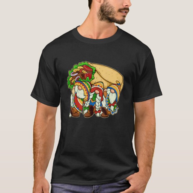 Camiseta Cute  Burrito Gnomes  Cinco de Mayo  Mexican (Anverso)