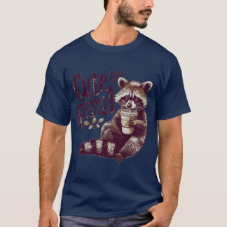 Camiseta Cute But Feral Vintage Raccoon For Men vintage gif
