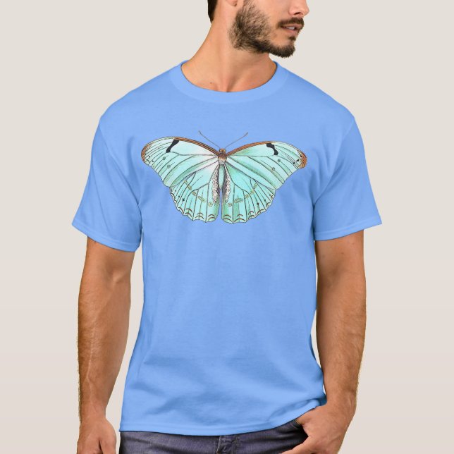 Camiseta Cute Butterfly Art Botanical Moth Premium (Anverso)