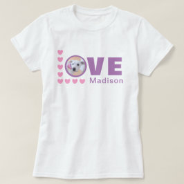 Camiseta Cute cachorro perro corazón de amor Día de San Val