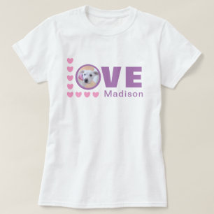 Camiseta Cute cachorro perro corazón de amor Día de San Val