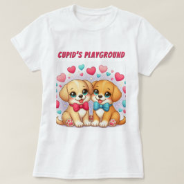 Camiseta Cute cachorros: El patio de juegos de Cupid: Valen