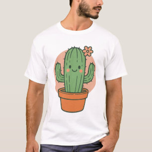 Camiseta Cute Cactus Personalizado PNG Kawaii Plant Clipa