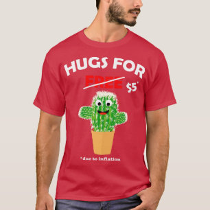 Camiseta Cute cactus valentine disfraces Abrazos gratis deb