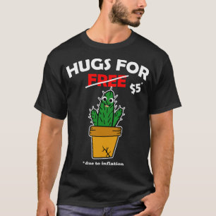 Camiseta Cute cactus valentine disfraces Abrazos gratis deb