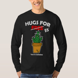 Camiseta Cute cactus valentine disfraces Abrazos gratis deb