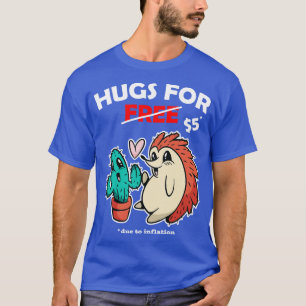 Camiseta Cute cactus y hedgehog vestuario valentino Abrazos