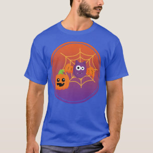 Camiseta Cute Calabaza Bat Spider Web Halloween Vibes Artwi
