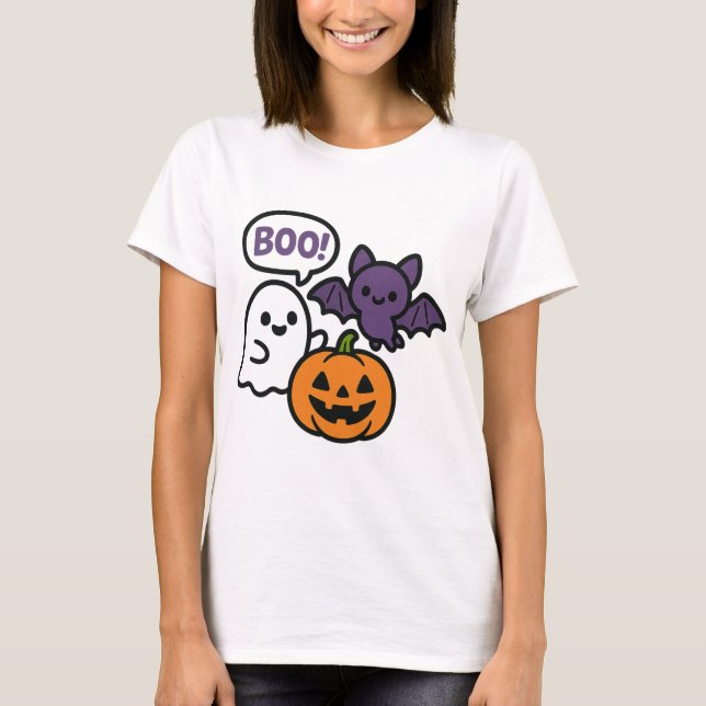Camiseta Cute Calabaza Candy Bucket Halloween Cami (Anverso)