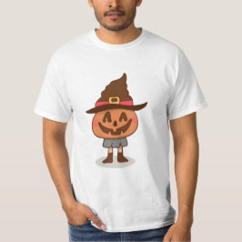 Camiseta Cute Calabaza de Halloween Marrón 