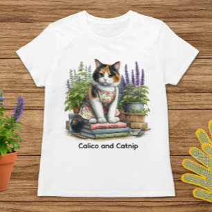 Camiseta Cute Calico y Catnip Cat Lover