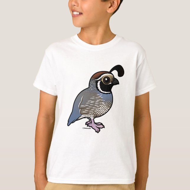 Camiseta Cute California Quail (Anverso)