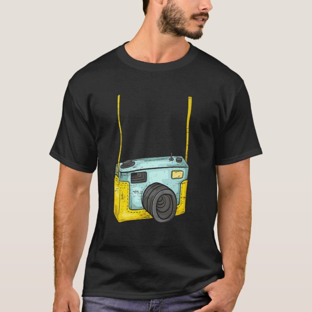 Camiseta Cute Camera Camera Lover Photojournalist (Anverso)