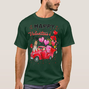 Camiseta Cute Camión Alambre Fox Terrier Día de San Valentí