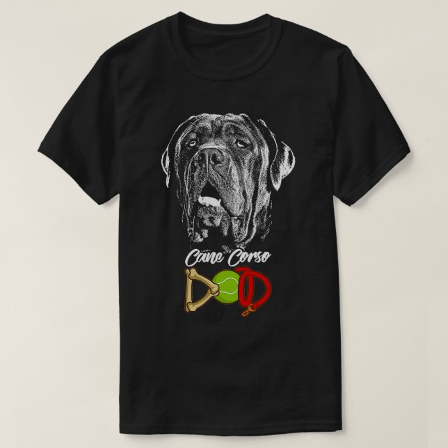 Camiseta Cute Cane Corso Dad (Diseño del anverso)