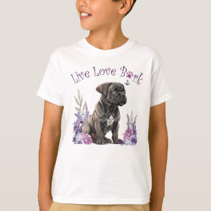 Camiseta Cute Cane Corso Floral