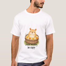 Cute Capibara al Acuarela en Bañera con Naranjas &