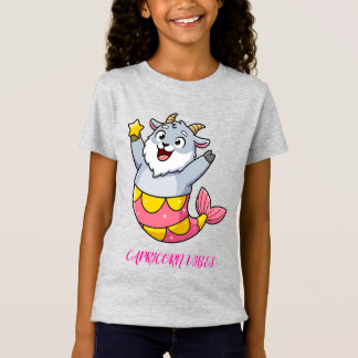 Camiseta Cute Capricorn Cabra Sirena Personaje Zodiaco