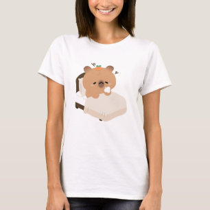 Camiseta Cute Capybara Cansado