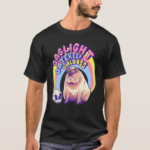 Camiseta Cute Capybara Gaslight Gatekeep Girlhead