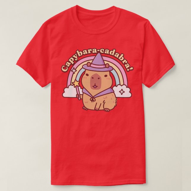 Camiseta Cute Capybara Magic Capybaracadabra Funny (Diseño del anverso)