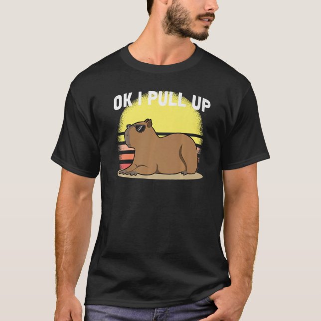 Camiseta Cute Capybara Ok, Tiro El Meme De Capibara (Anverso)