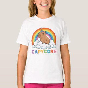 Camiseta Cute Capycorn Capybara Unicornio Arcoíris